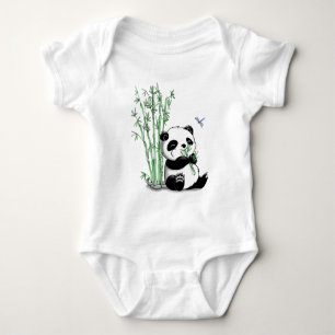 T-shirt Panda que come o bambu