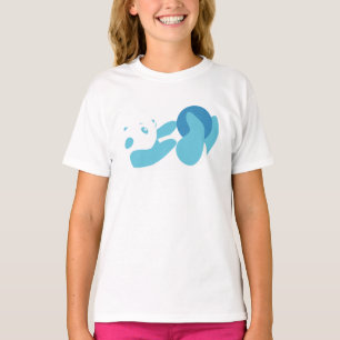 T-shirt Panda Reproduzindo (Azul)