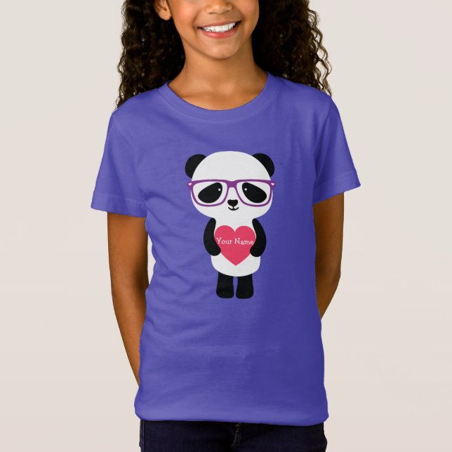 T-shirt Panda Roxo (Frente)