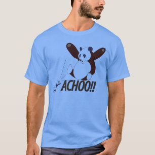 T-shirt Panda Sneezing engraçada