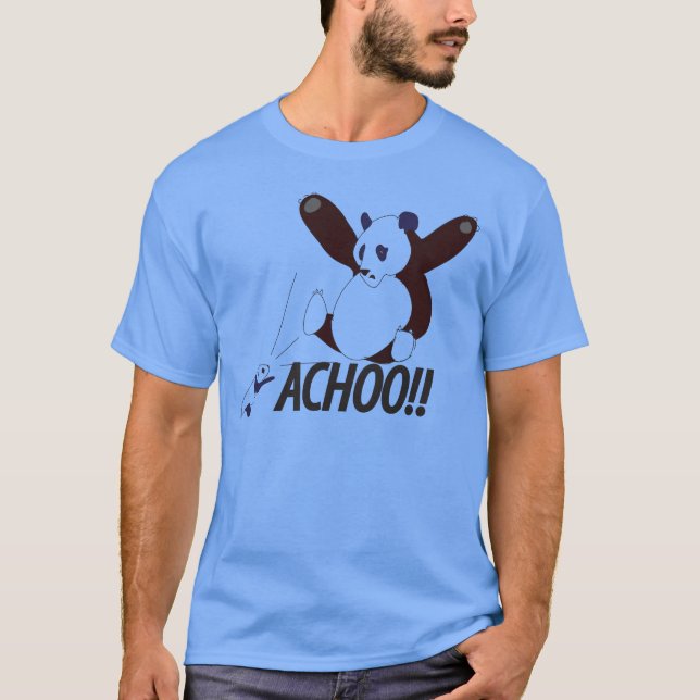 T-shirt Panda Sneezing engraçada (Frente)