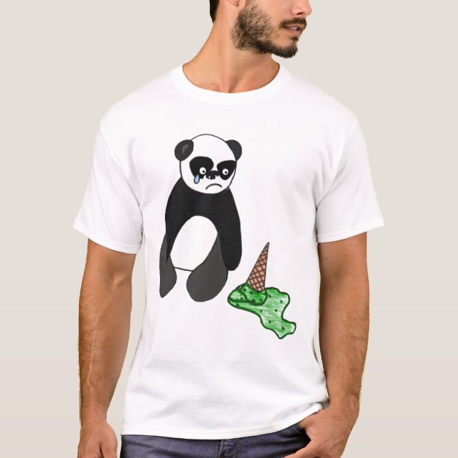 T-shirt Panda triste (Frente)