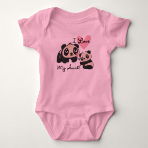 T-shirt Pandas I Love My tia