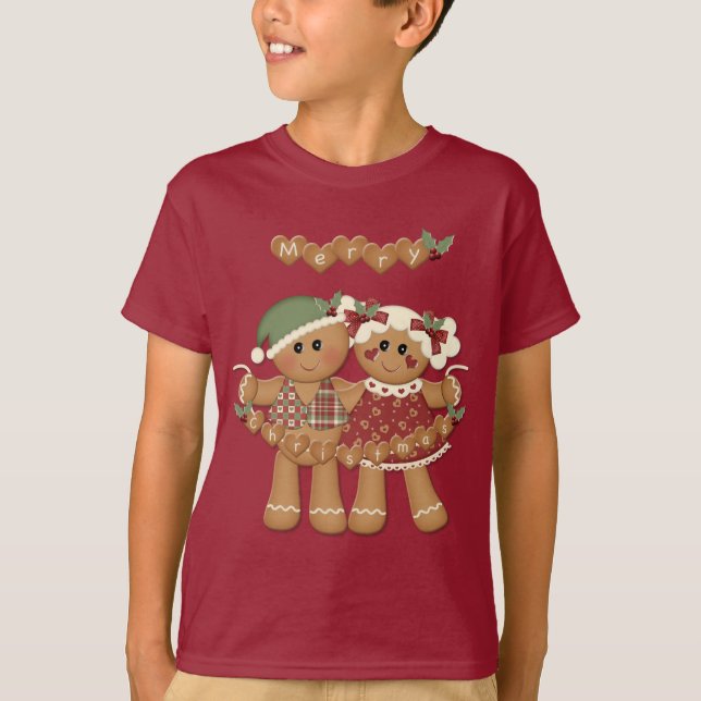 T-shirt Pão de Gengibre Natal (Frente)
