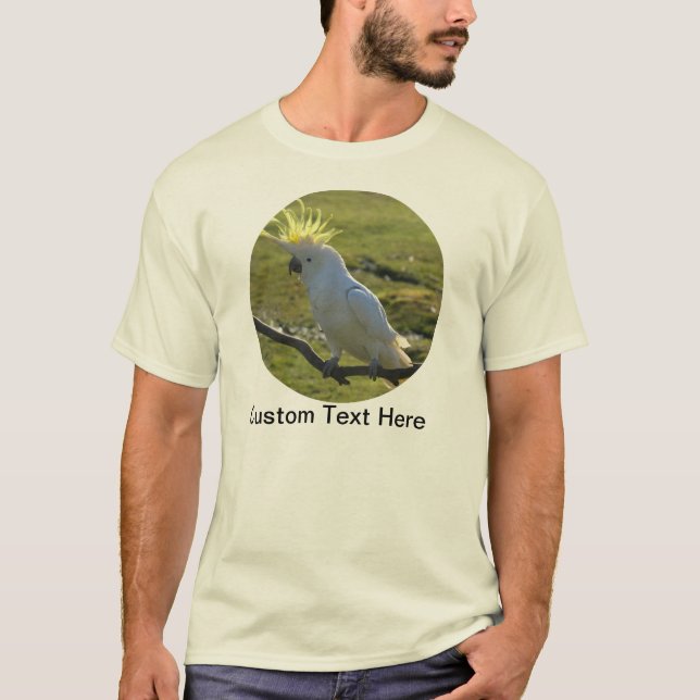 T-shirt Papagaio Amarelo e Branco (Frente)