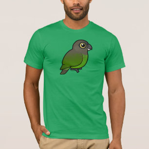T-shirt papagaio Brown-dirigido