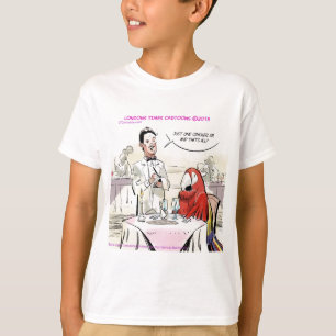 T-shirt Papagaio Jantar Refinado Engraçado