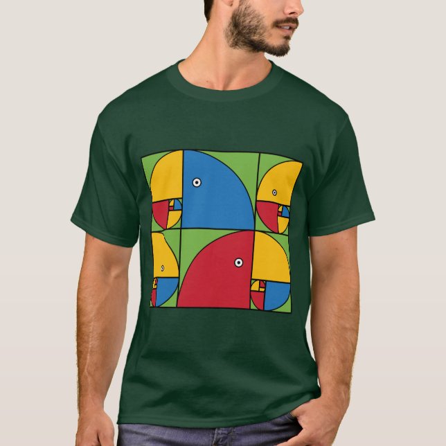 T-shirt Papagaios de Fibonacci (Frente)