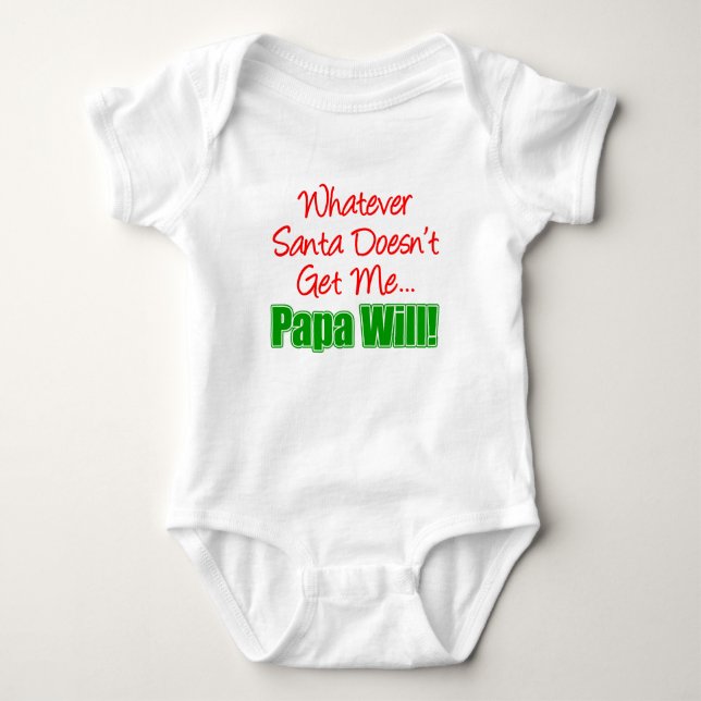 T-shirt Papai Melhor Que Papai Noel (Frente)