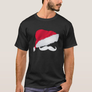 T-shirt Papai noel chapéu & Tshirt do bigode