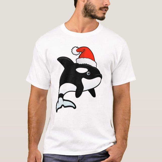 T-shirt Papai noel da orca (Frente)