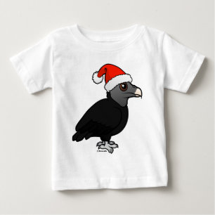 T-shirt Papai noel do abutre preto