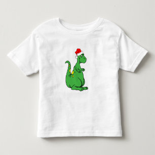 T-shirt papai noel do dinossauro