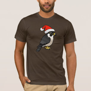 T-shirt Papai noel do falcão de peregrino