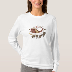T-shirt Papai noel do patinagem no gelo & Sra. Claus por