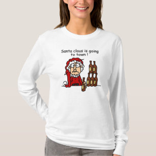 T-shirt Papai Noel está indo para a cidade