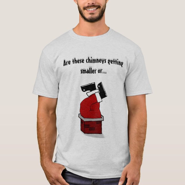 T-shirt Papai noel gordo (Frente)