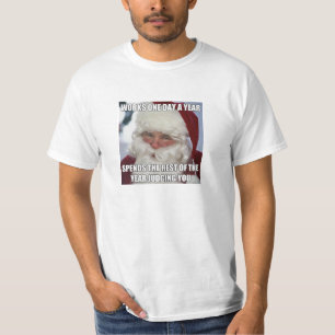 T-shirt Papai noel Meme