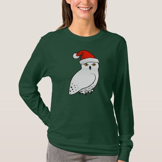 T-shirt Papai noel nevado da coruja (Frente)