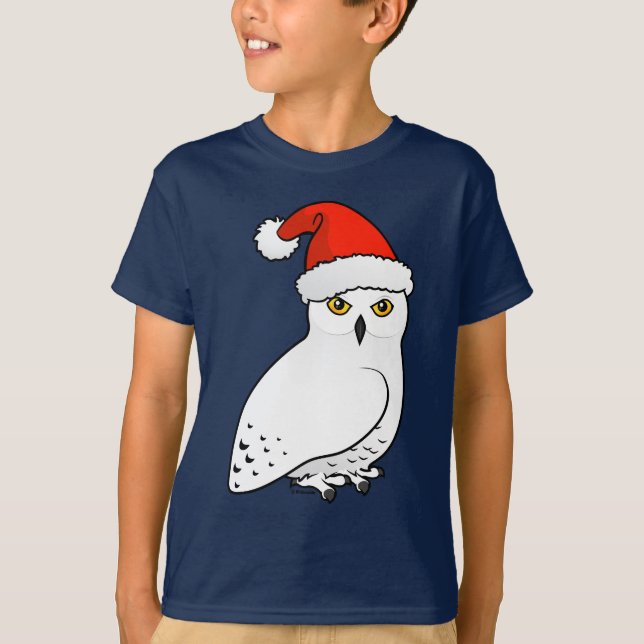T-shirt Papai noel nevado da coruja (Frente)