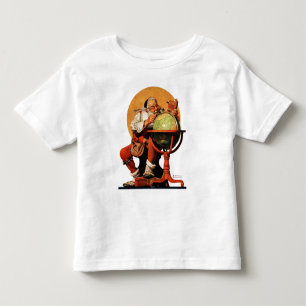 T-shirt Papai noel no globo