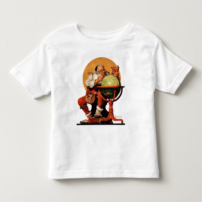 T-shirt Papai noel no globo (Frente)