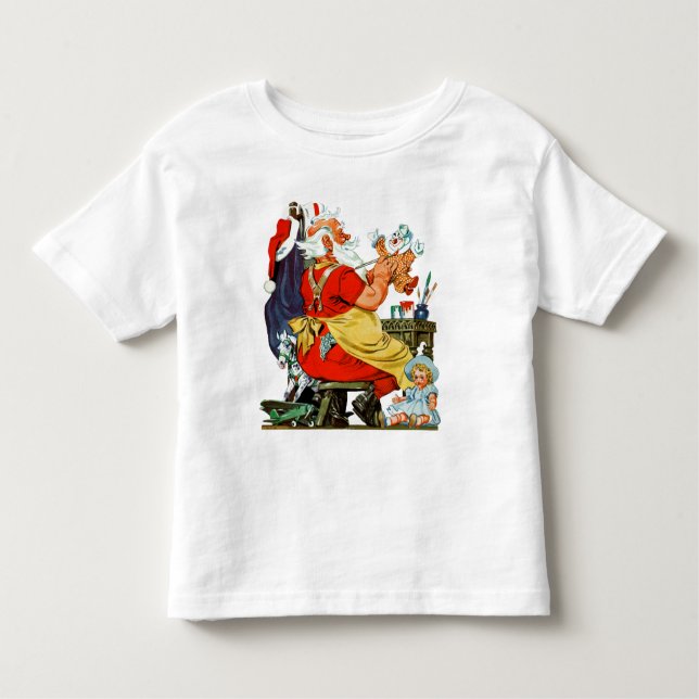 T-shirt Papai noel no trabalho (Frente)