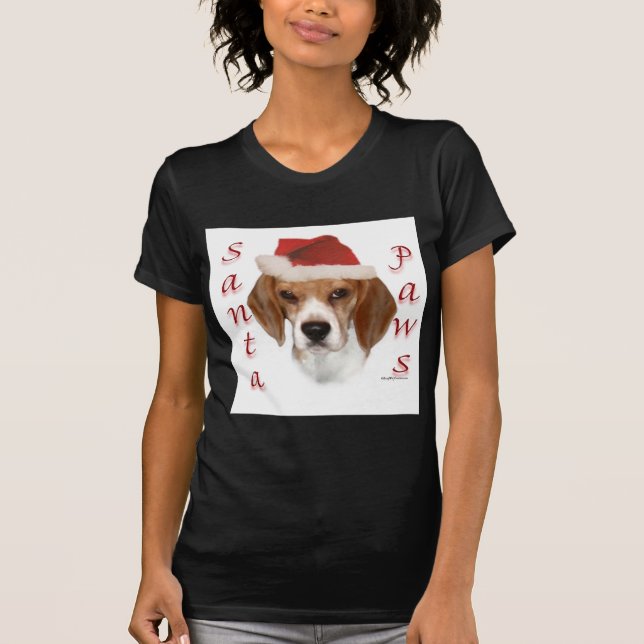 T-shirt Papais noeis Beagle (Frente)