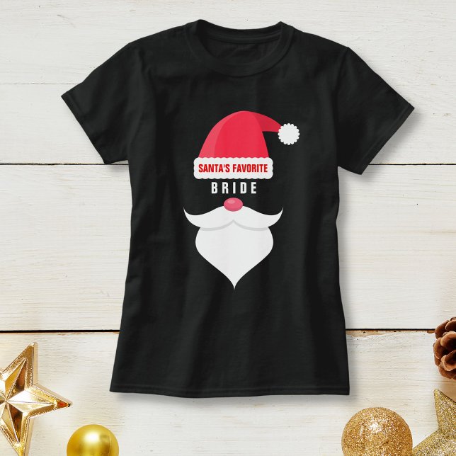 T-shirt Papais noeis de Casamento de Natal Engraçado Noiva (Criador carregado)