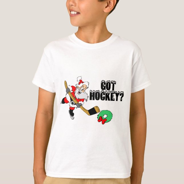 T-shirt Papais noeis de hóquei (Frente)