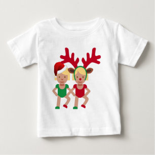 T-shirt papais noeis de Natal emoji