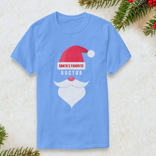 T-shirt Papais noeis de Natal Engraçados Favoritos Médico 