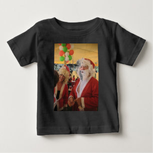 T-shirt Papais noeis e Celebração de Natal da Sra. Claus -