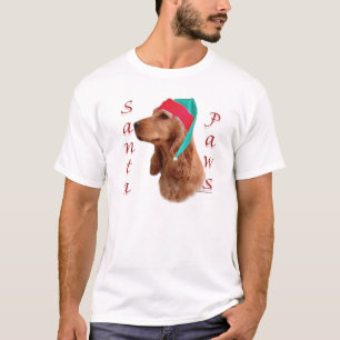 T-shirt Papais noeis Ingleses do Cocker Spaniel (vermelho)