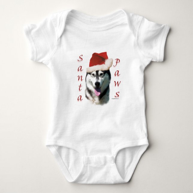 T-shirt Papais noeis Malamute do Alasca (Frente)
