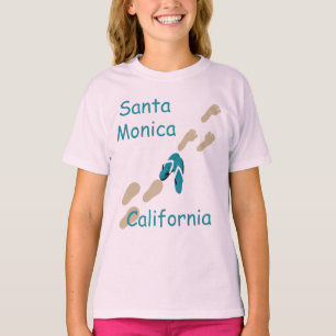 T-shirt Papais noeis Monica California Chinelos Girls T