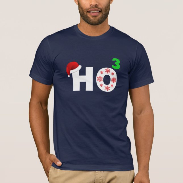 T-shirt papais noeis riem do natal (Frente)