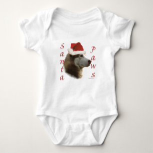 T-shirt Papais noeis Siberian Husky Paws