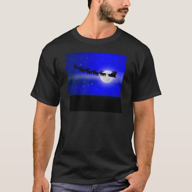 T-shirt Papais noeis Sleigh Ride (Frente)