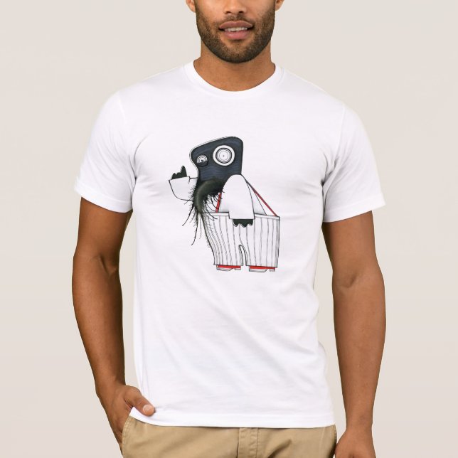 T-shirt Papéis diários 014 do monstro (Frente)