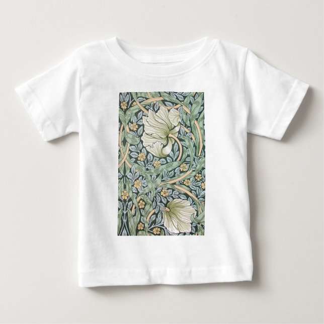 T-shirt Papel de Parede Floral William Morris Pimpernel (Frente)