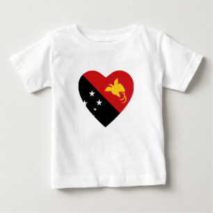 T-shirt Papua-Nova Guiné Sinalizador Heart Shirt