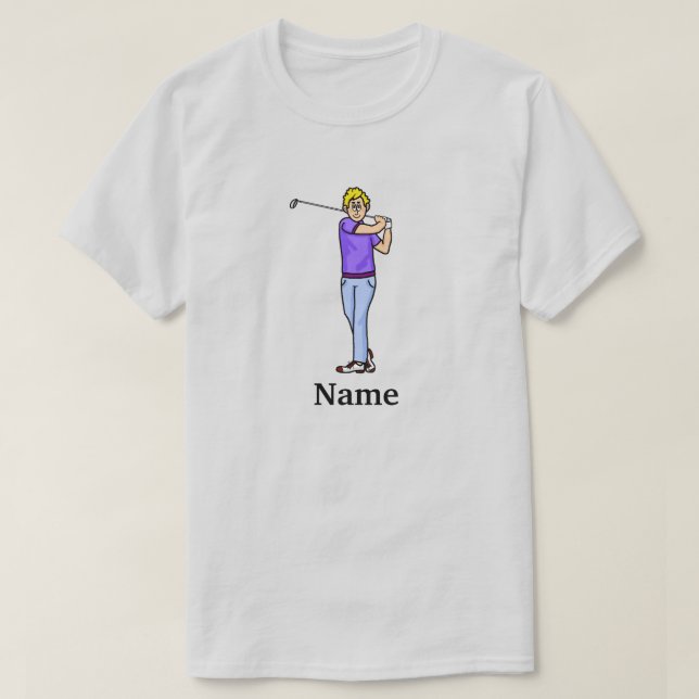 T-Shirt Par-Tee Dude Golfer Mole (Frente do Design)