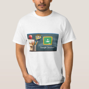 t-shirt para a sala de aula do Google