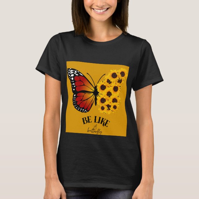 T-shirt para apreciar com uma bela Borboleta (Frente)