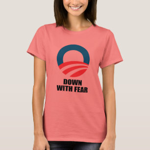 T-SHIRT PARA BAIXO COM MEDO