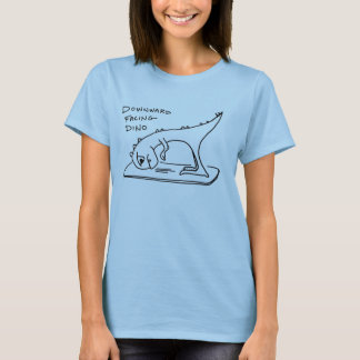 T-shirt Para baixo - enfrentando Dino