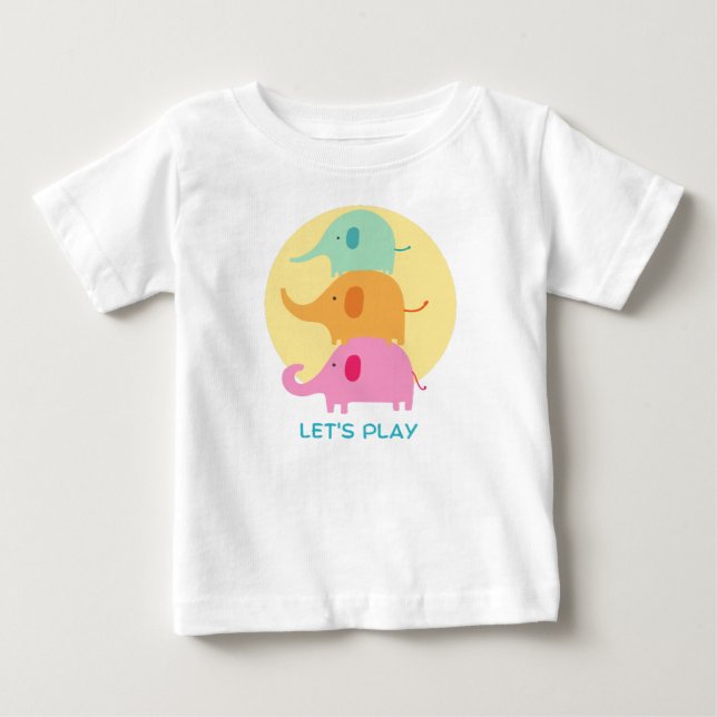 T-Shirt para bebês de vamos (Frente)