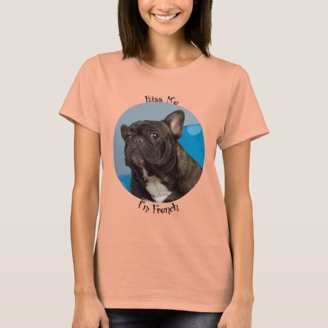 T-Shirt para Bulldog Francês (Frente)