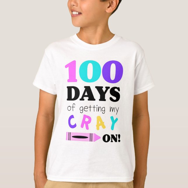 T-shirt para comemorar 100 dias do jardim de (Frente)